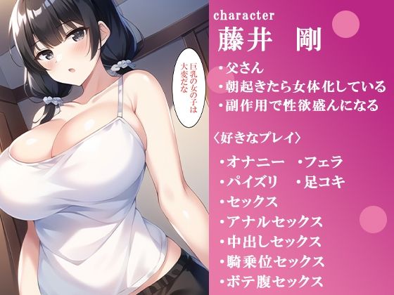 ある日、起きたら父さんが女体化していた