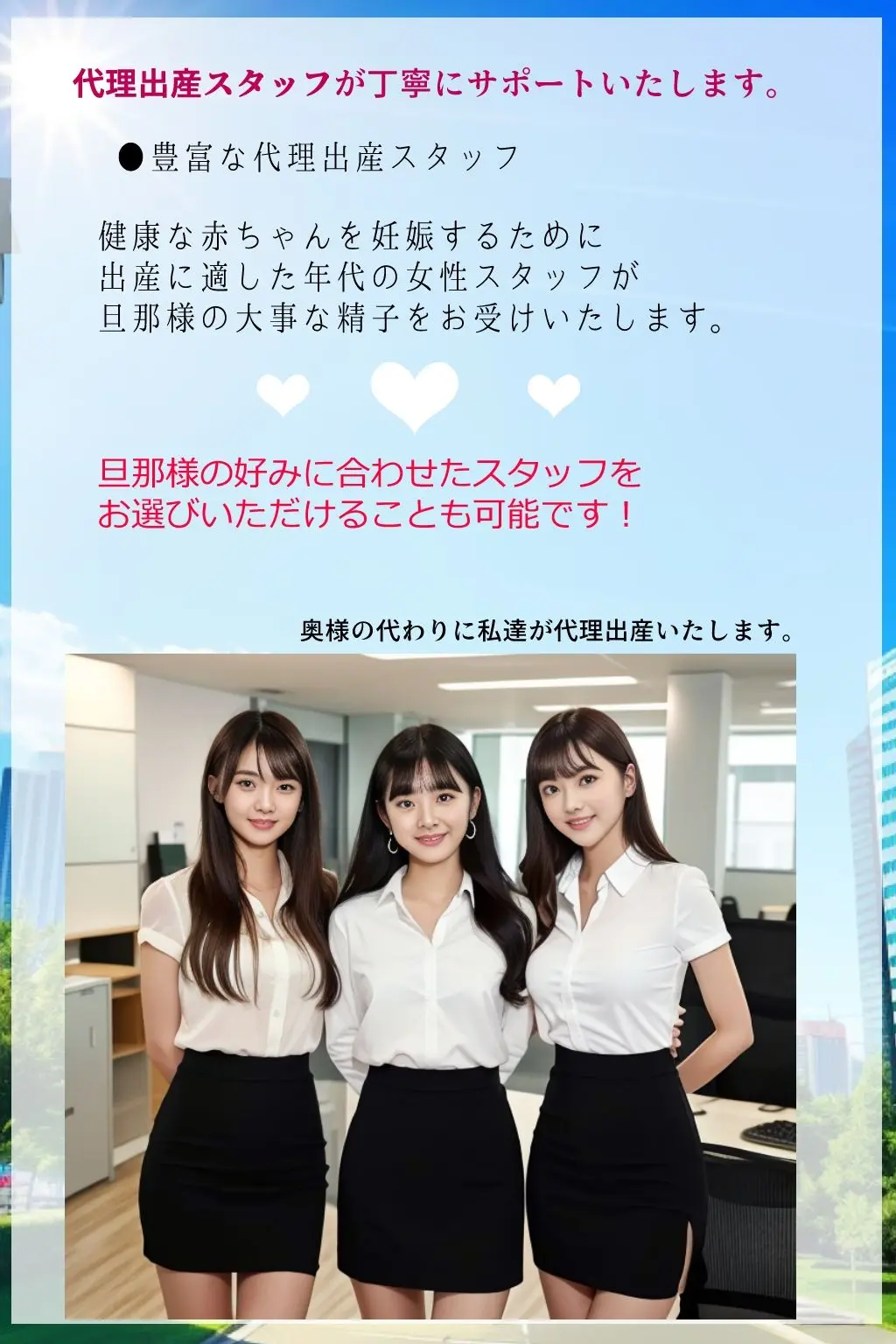 妄想パンフレット「出産代行会社さくら（有）」