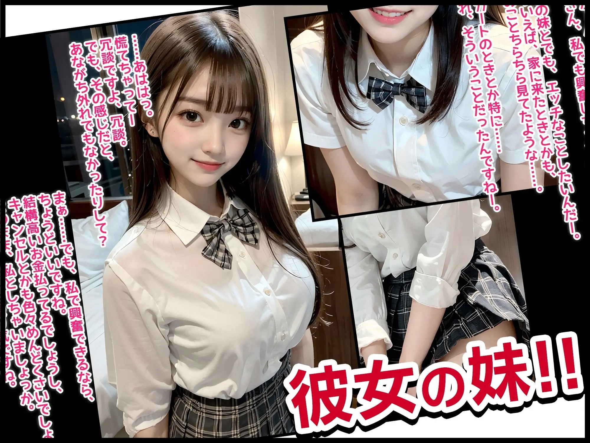 【コミック】JKリフレで彼女の妹と裏オプ生本番