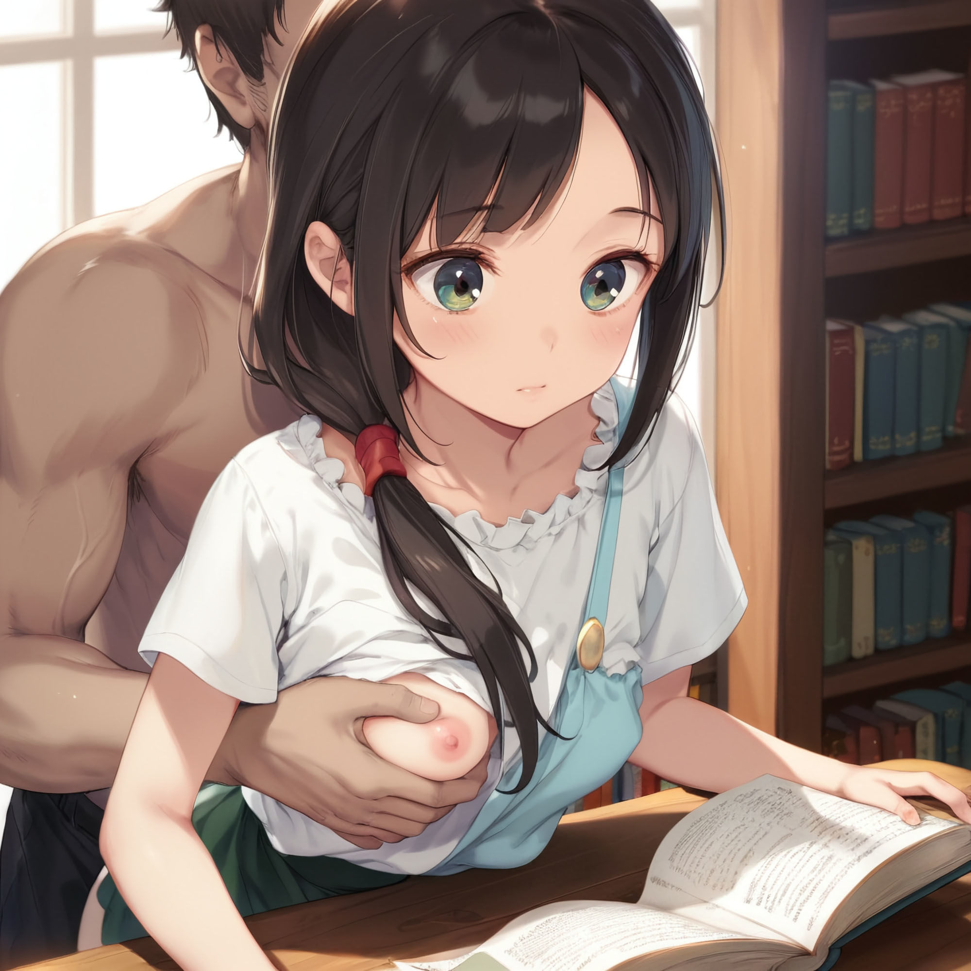 女の子触り放題図書館