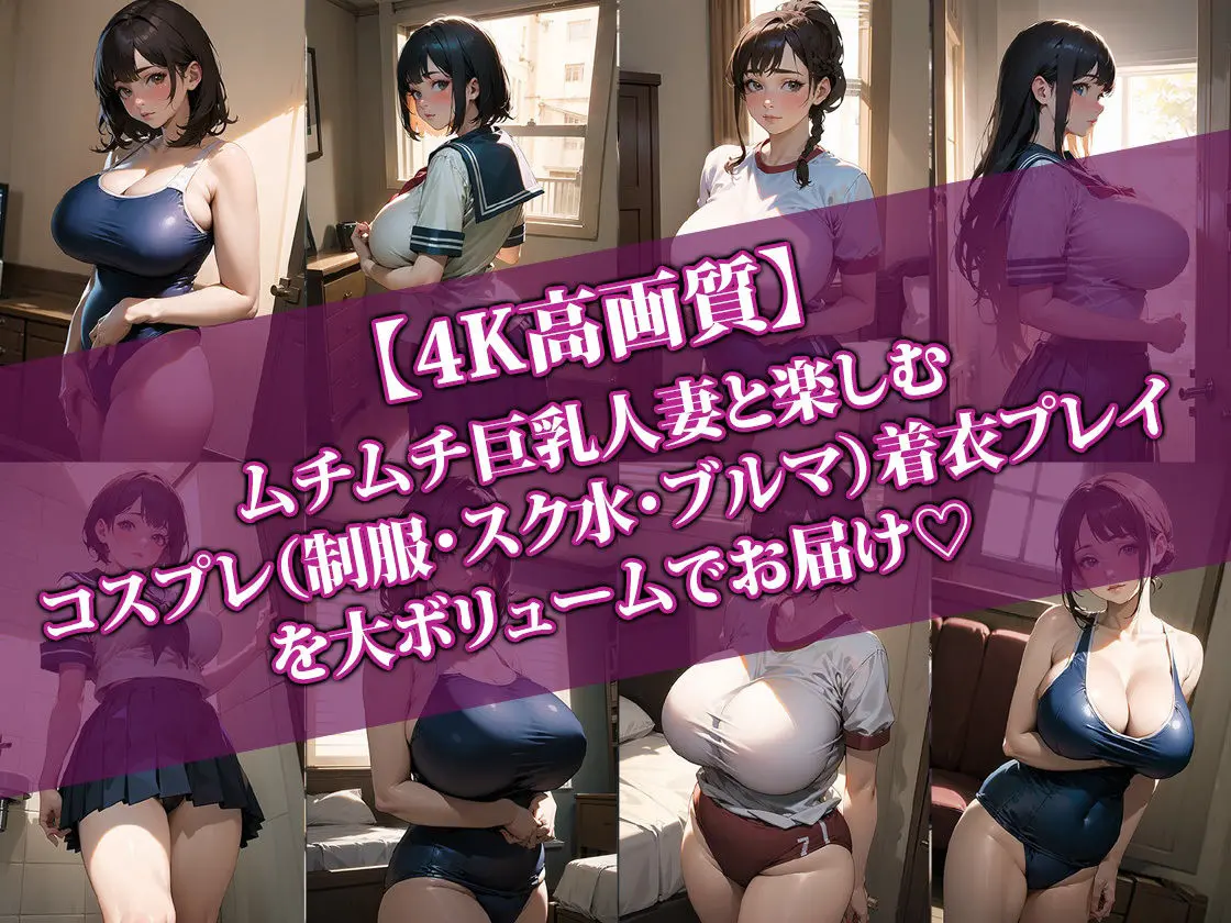 【4K高画質】巨乳人妻とコスプレHしたらエロすぎて最高に抜けた件