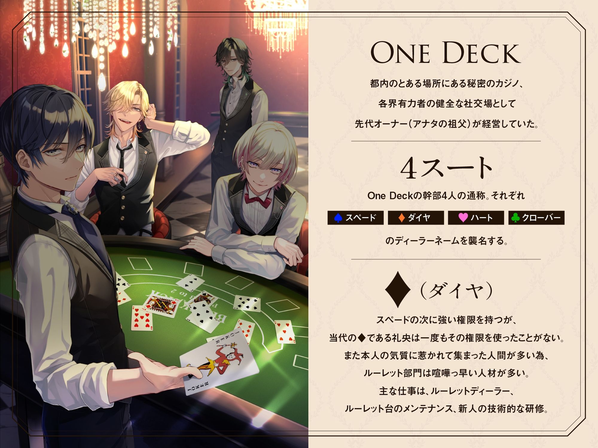 溺愛カジノOne Deck〜ドSダイヤの所有欲丸出し、密着寝バック（CV.深川緑）