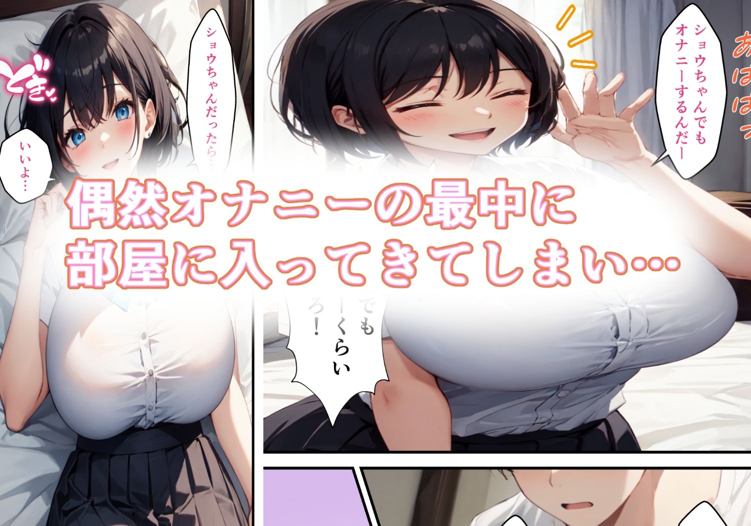 部屋に入り浸るデカ乳娘とHする話