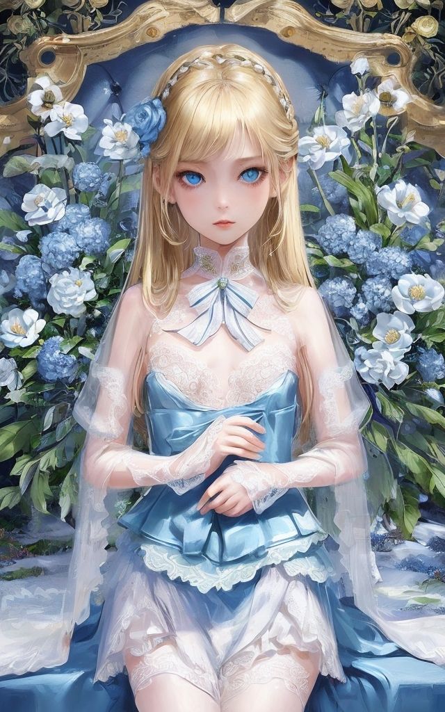 Transparent flower ＆ dress