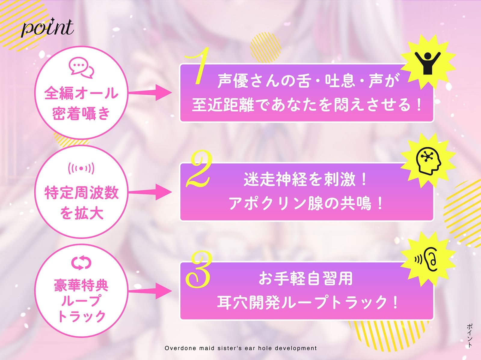 【更にもっと深く…】やりすぎメイドお姉さんの耳穴開発〜ミミラチオ・鼓膜舐め…迷走神経開発フルコース！！！〜