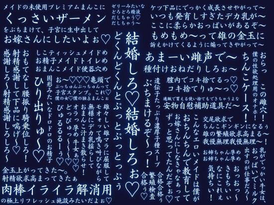 【淫語・嘘オホ・オス心情アテレコ】クールな幼馴染メイドと毎晩両思い中出しエッチ・バイノーラル