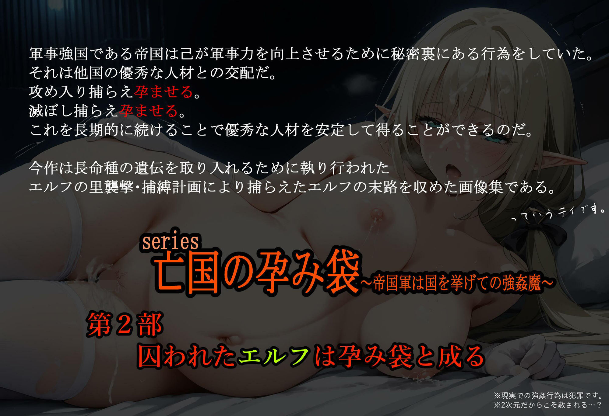 亡国の孕み袋 〜帝国軍は国を挙げての強●魔〜 第2部 囚われたエルフは孕み袋と成る