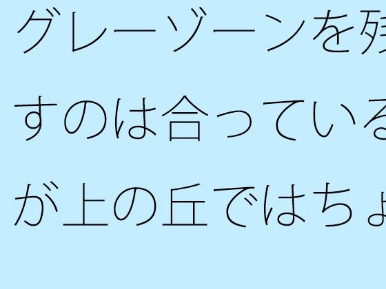 【無料】グレーゾーンを残すのは合っているが上の丘ではちょっと鈍感に